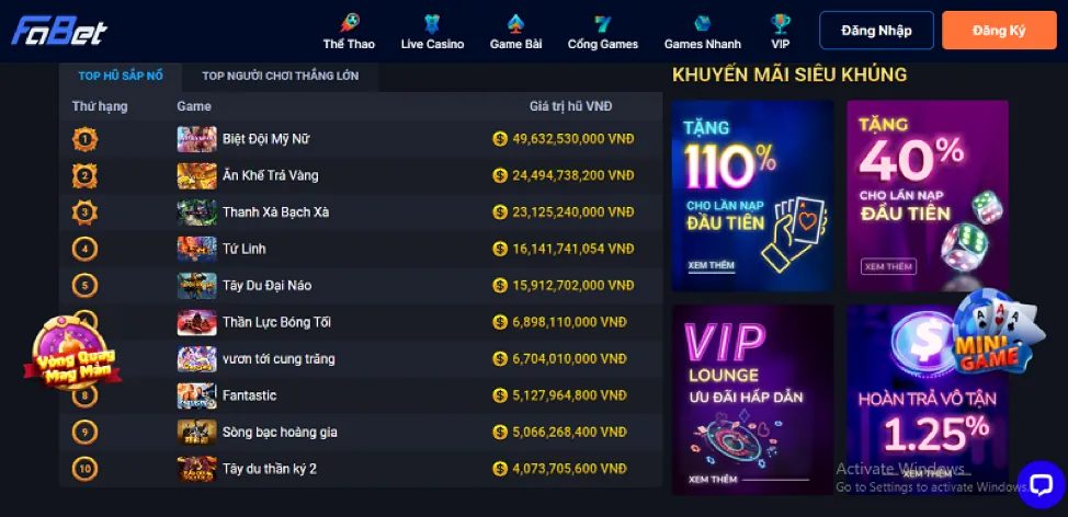 Chương trình VIP độc quyền 11win